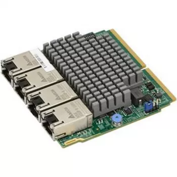 Supermicro AOC-MTG-I4TM-O placa de rede SIOM Quad-Port 10GbE RJ-45
