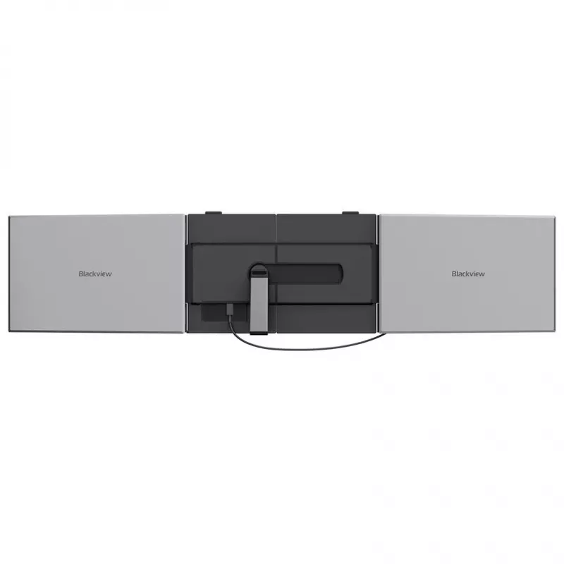BLACKVIEW DCM8 Pro Monitor portátil IPS duplo de 15,3 polegadas, 2x Full HD, 60Hz, USB-C, Mini HDMI, altifalantes integrados, HDR10, dobrável