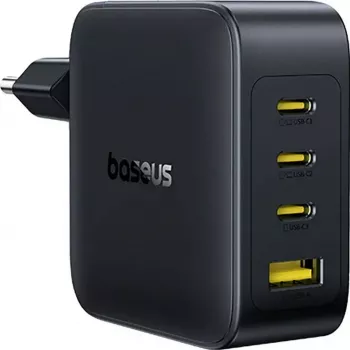 Baseus EnerFill FH11 Carregador Rápido GaN 140W 3xUSB-C + 1xUSB-A Preto