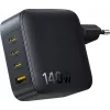 Baseus EnerFill FH11 Carregador Rápido GaN 140W 3xUSB-C + 1xUSB-A Preto