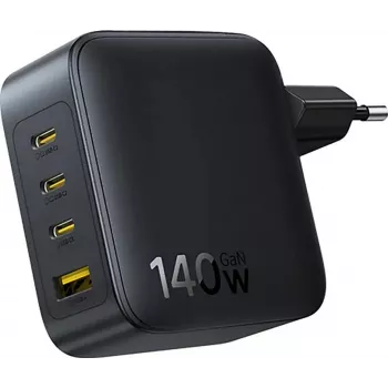 Baseus EnerFill FH11 Carregador Rápido GaN 140W 3xUSB-C + 1xUSB-A Preto