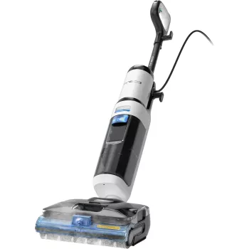 Tineco Floor One S6 Stretch Steam Plus Aspirador 2 em 1 para molhado/seco, esfregona e limpadora a vapor, a bateria, 35 min de autonomia, depósito de água limpa de 0,8L, depósito de água suja de 0,72L, autolimpeza, ecrã LCD, sensor iLoop, deita-se a 180°, para pavimentos duros