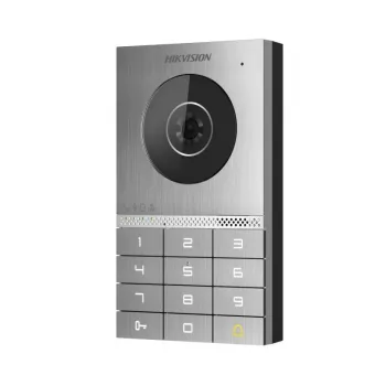 Hikvision DS-KV7023EY-IME2 Posto de vídeo porteiro, 2 MP, PoE, IP65, IK08, Mifare