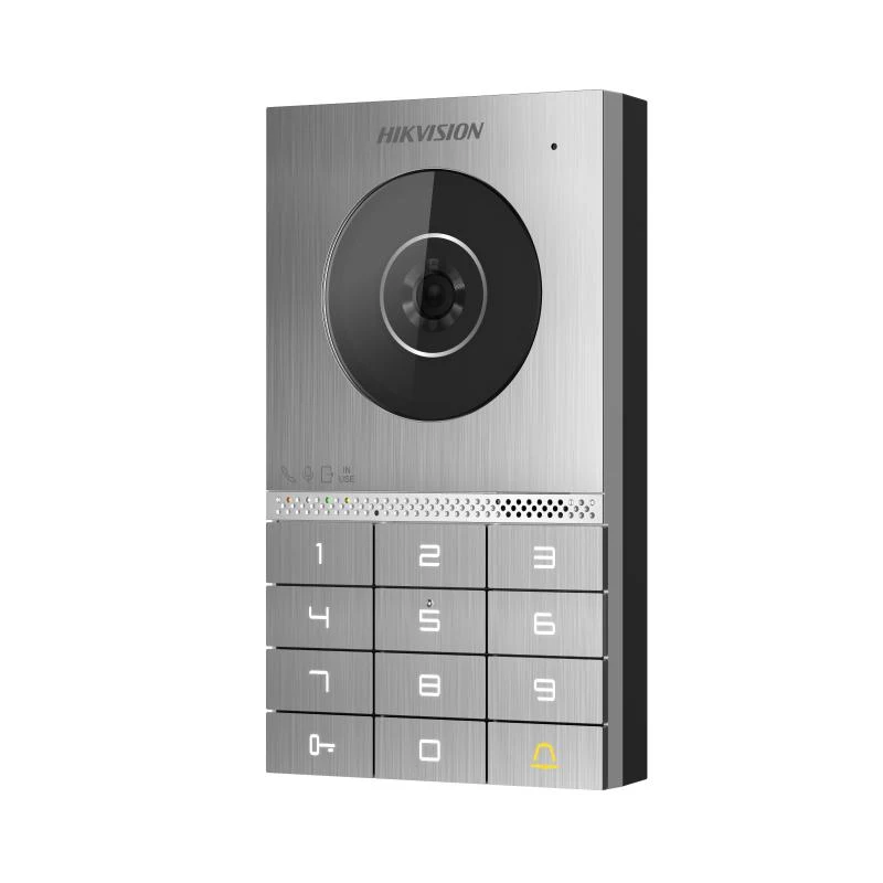 Hikvision DS-KV7023EY-IME2 Posto de vídeo porteiro, 2 MP, PoE, IP65, IK08, Mifare