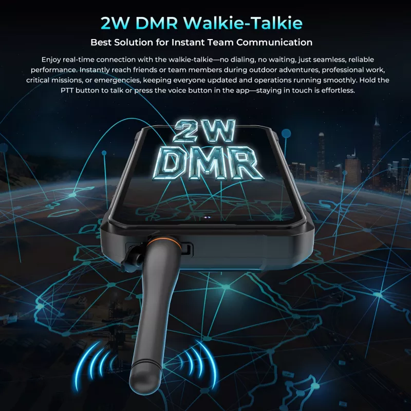 OUKITEL WP61 Plus 5G Walkie-Talkie Smartphone 6,78 Polegadas 12/512 GB 20000 mAh Preto