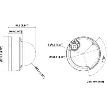 Hikvision DS-2CD1183G2-LIUF 2,8mm câmara IP dome 8MP