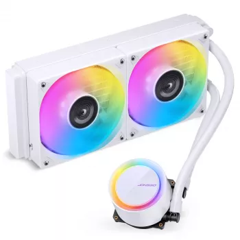 Jonsbo TG-240 Refrigeração Líquida CPU AiO, ARGB - 240mm, Branco