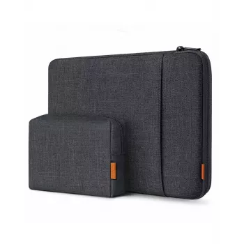 Inateck capa para portátil 14 polegadas com bolsa para acessórios removível LB01006/S1 cinzento