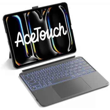 Inateck Keyboard Ace Touch iPad 13 Compatível QWERTZ cinzento