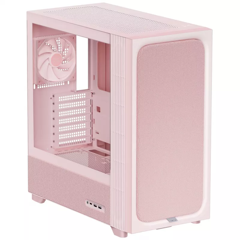 TRYX FLOVA F50 Torre Midi, ATX, vidro temperado - rosa