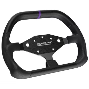 CONSPIT DX320 volante em D - 320mm punho em Alcantara, fibra de carbono, RGB