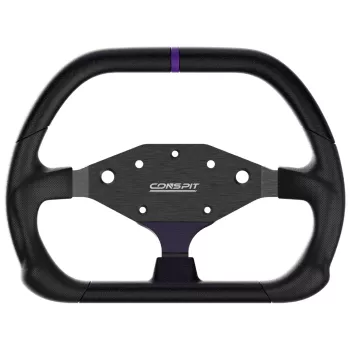 CONSPIT DX320 volante em D - 320mm punho em Alcantara, fibra de carbono, RGB