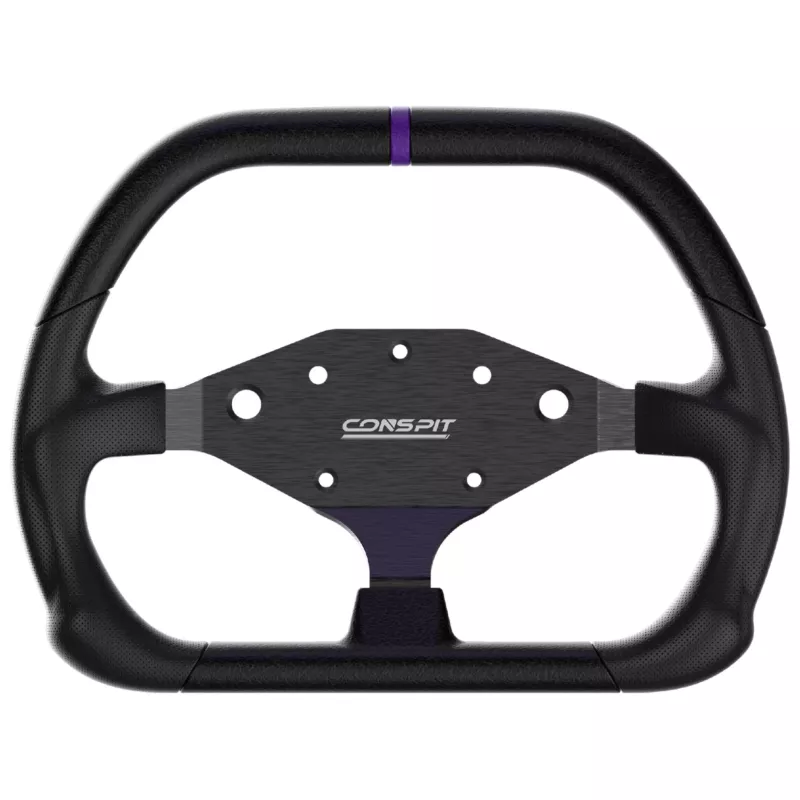 CONSPIT DX320 volante em D - 320mm punho em Alcantara, fibra de carbono, RGB