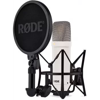 RODE NT1 Signature White - microfone condensador de grande diafragma