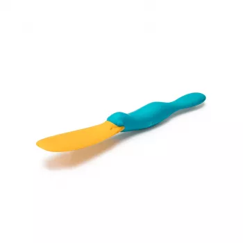 OTOTO Splatypus Espátula para Frigideira com Ranhuras e Espátula - Preto com Detalhes Laranja - Nylon e Silicone Apto para Contacto Alimentar