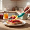 OTOTO Splatypus Espátula para Frigideira com Ranhuras e Espátula - Preto com Detalhes Laranja - Nylon e Silicone Apto para Contacto Alimentar