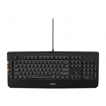 Belkin 2-4-8 Port Secure KVM Teclado USB com iluminação DE QWERTZ