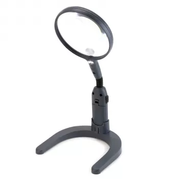 Carson MagniLamp Lupa LED 3,5x - Cinzento - Transparente - AA - 11 cm - 187 g