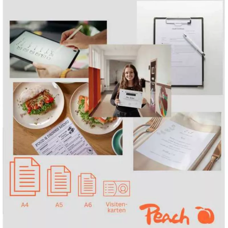 Peach 511189 3in1 PBP351 plastificadora A4 a quente e a frio com cortador de papel e arredondador de cantos