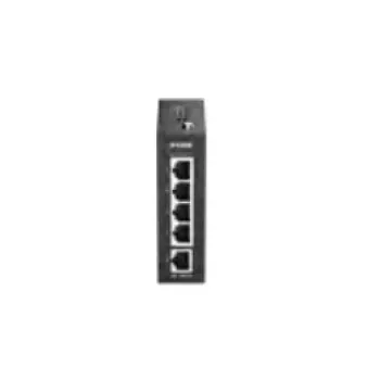 Switch Ethernet industrial não gerido D-Link DIS-100E-05, 5x 10/100Base-TX, montagem em calha DIN, IP30