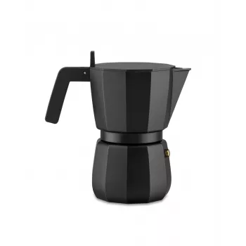 Máquina de café expresso Alessi Mokka DC06/6B preta