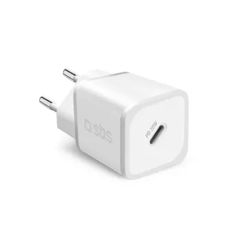 SBS PD Carregador de Viagem 20W USB-C GaN Branco (TETRGAN1C20W)