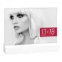 Moldura de acrílico para fotografia ZEP Dresda White 13x18 com base de madeira AQ657W