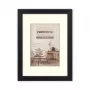 Moldura de madeira para fotografia ZEP Malmo Black 20x30/30x40 cm com passe-partout V4534B