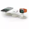 Carregador sem fios Satechi OntheGo 3-em-1 com Qi2, Areia, 15W, ST-QTG31W
