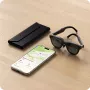 Satechi estojo para óculos FindAll em couro vegan preto