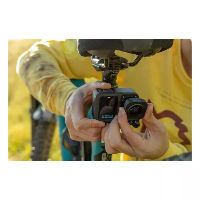GoPro HERO13 Black Ultra Wide Edition câmara de ação 4K, 5.3K, 2.7K, ecrã tátil, Ultra HD, à prova de água, GPS, à prova de pó, Bluetooth, Wi-Fi, câmara lenta, Full HD (CHDRB-133-RW)