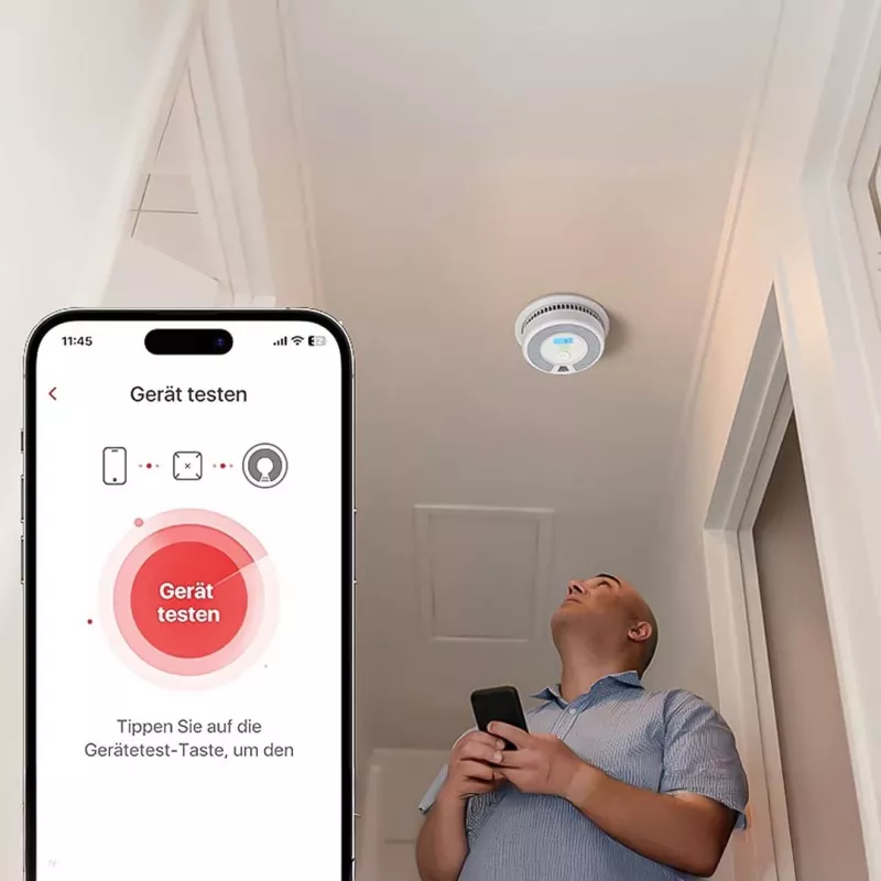 Detetor de fumo e monóxido de carbono interligado sem fios X-Sense SC07-MR com pilha de 10 anos