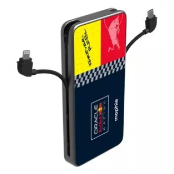 Mophie Powerstation Plus 10K Red Bull Racing 10000 mAh Power Bank com USB-C e Lightning