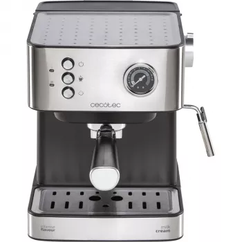 Máquina de café expresso Cecotec Power Espresso 20 Matic Professionale, 20 bar, 850 W, 1,5 l, preto/prateado