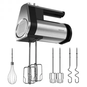 Batedeira manual Cecotec PowerTwist 500 Full Steel 500 W 5 velocidades turbo aço inoxidável