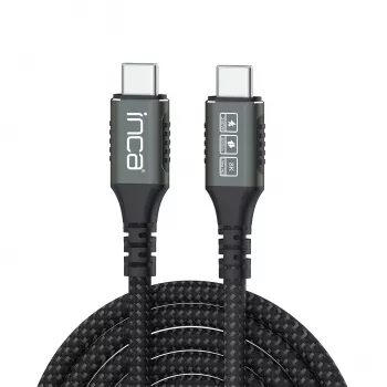 INCA cabo USB-C para USB-C USB 4.0 40Gbps PD 3.1 240W 8K UltraHD 0,80m (ITCT-40)