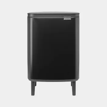 Contentor de resíduos Brabantia BO HI 12 L preto mate