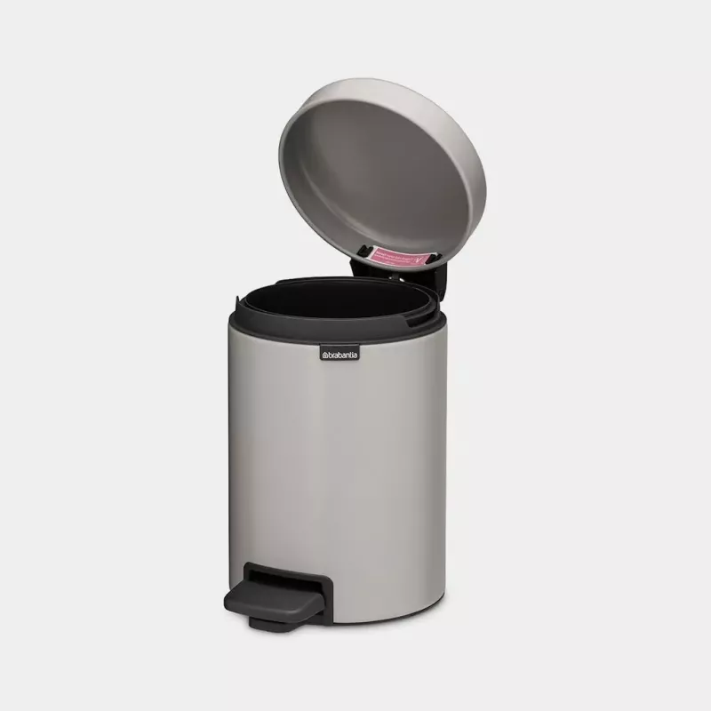 Contentor de resíduos com pedal Brabantia NewIcon 3 L Soft Grey (25 21 81)