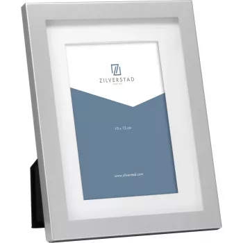 Moldura individual Zilverstad Bredemeijer 8080001 prateada 13x18 cm brilhante para mesa e parede retangular