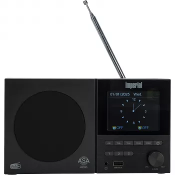Rádio DAB+ FM Bluetooth Imperial DABMAN 120 preto