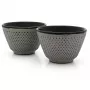Bredemeijer chávenas de chá Jang 78x53mm, ferro fundido, cinzento, conjunto de 2