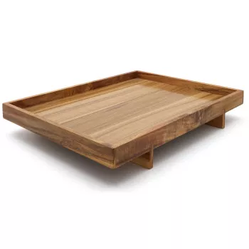 Bredemeijer Tabuleiro de Servir Wazuka Acácia 400x300x62mm