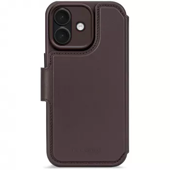 Decoded Carteira Amovível em Pele para iPhone 17 com MagSafe - Chocolate Brown