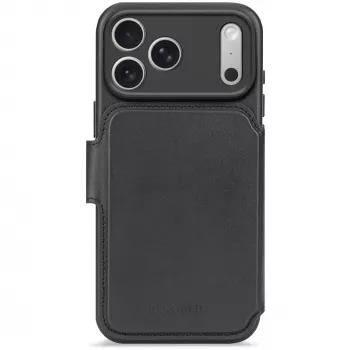 Carteira amovível em pele Decoded para iPhone 17 Pro Max com MagSafe (preto)