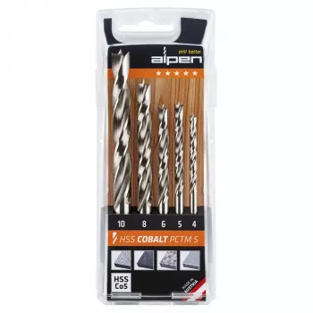 Conjunto de 5 brocas ALPEN-MAYKESTAG Alpen HSS-Cobalt PCTM