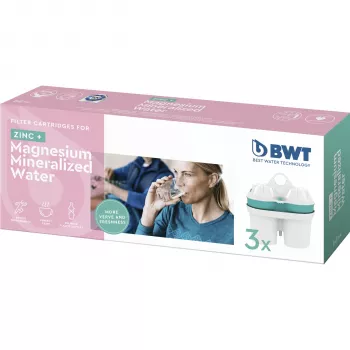 Cartucho filtrante de água com enriquecimento de magnésio BWT 814453, pack de 3
