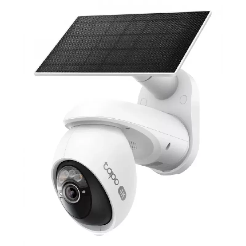 Kit de câmara de segurança solar TP-LINK Tapo TC92 KIT V1 - câmara Wi-Fi exterior 2K QHD com rotação/inclinação, visão noturna, IP66, bateria + painel solar