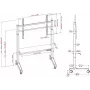 Suporte de chão com rodas motorizado VISION VFM-F15M para ecrãs 40-86 polegadas, VESA até 800x600, ajuste de altura 400 mm, preto