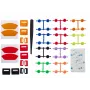 Asetek SimSports Colour Kit para Forte Pedals – elastómeros de travão e molas do acelerador