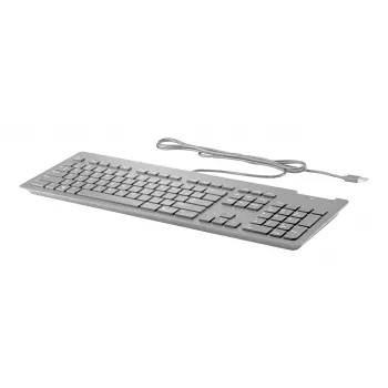 Teclado HP Business Slim - USB - inglês do Reino Unido (GB) - preto